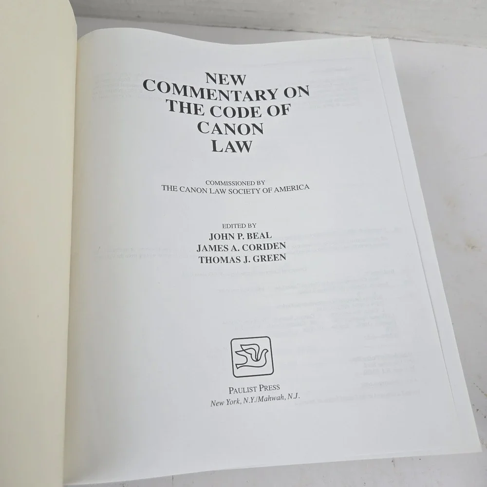 CODE of CANON  LAW (CIC) Hardcover Ed., Paulist Press, James. A. Coriden CAT ref